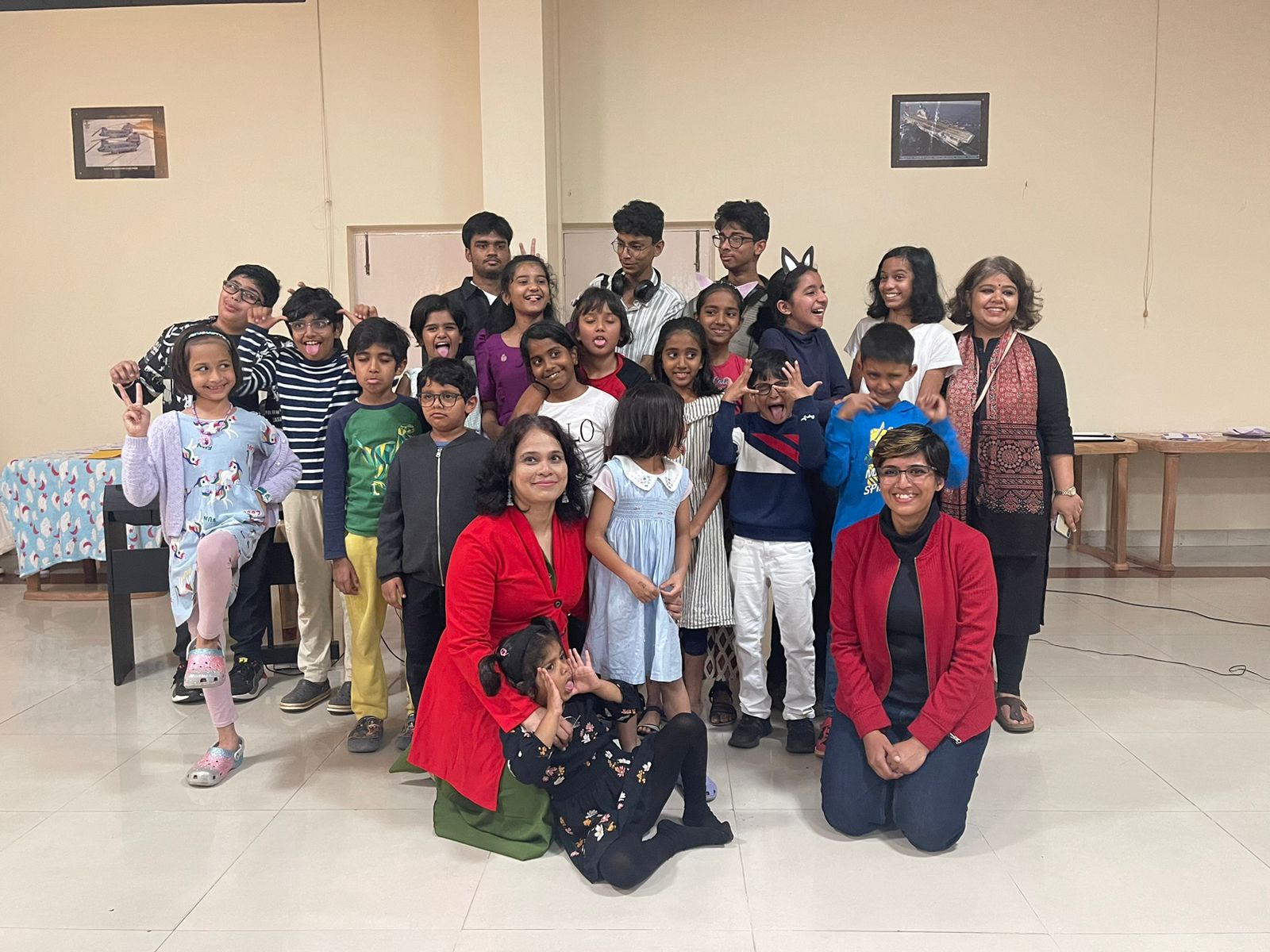 Group photo after performance